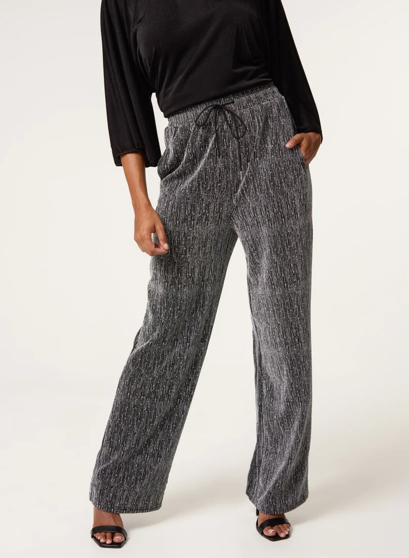 بلو فانيلا Rhinestone Detailed Trousers