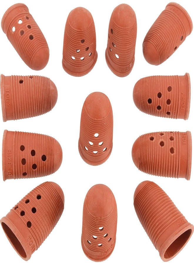 Tory Fingertips Natural Rubber(mfg. USA) (1 Dozen-Size 14) - Image 1