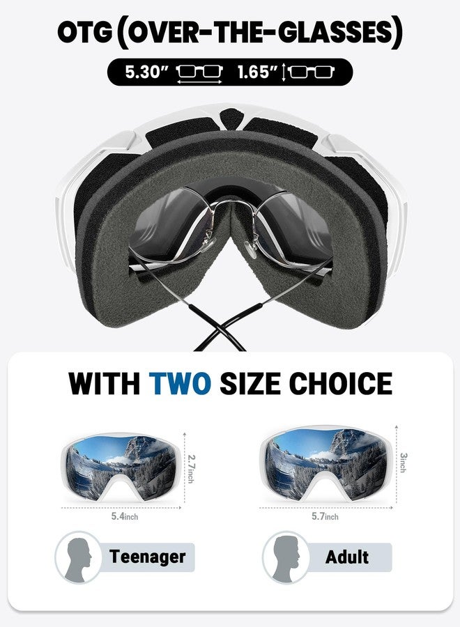 اوت دور ماستر نظارات تزلج OutdoorMaster مع غطاء، نظارات تزلج على الجليد، مضادة للضباب للرجال والنساء، A02 Vlt 9.5% - Image 3