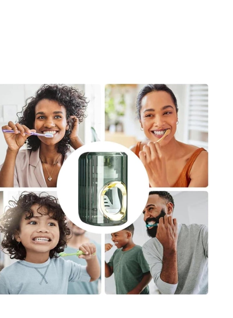 Zikra Light Luxury Toothpaste Squeezer, 2  Pieces  Automatic Toothpaste Squeezer, Toothpaste Tube Squeezer Holder, Household Non-Punching Squeezer, Wall Mount Toothpaste Squeezer - Image 3