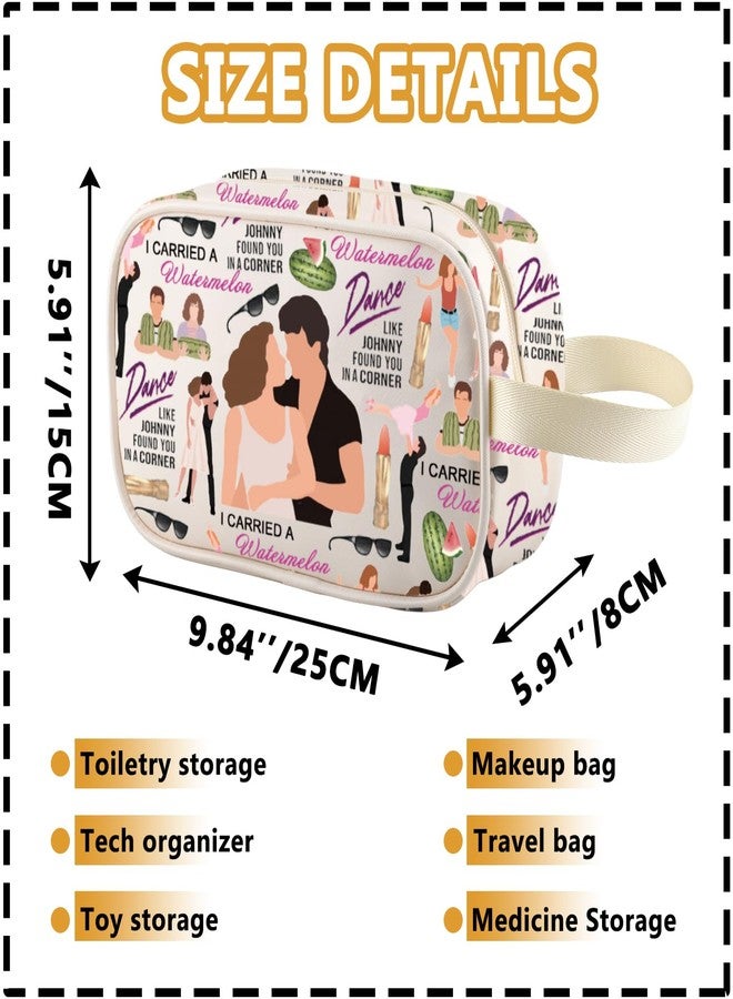 XYANFA Dance Miove Inspired cosmetic bag Dance lover gift Watermelon themed Gift 80s Movie Zipper Pouch (Dance LIKE t-m) - Image 2