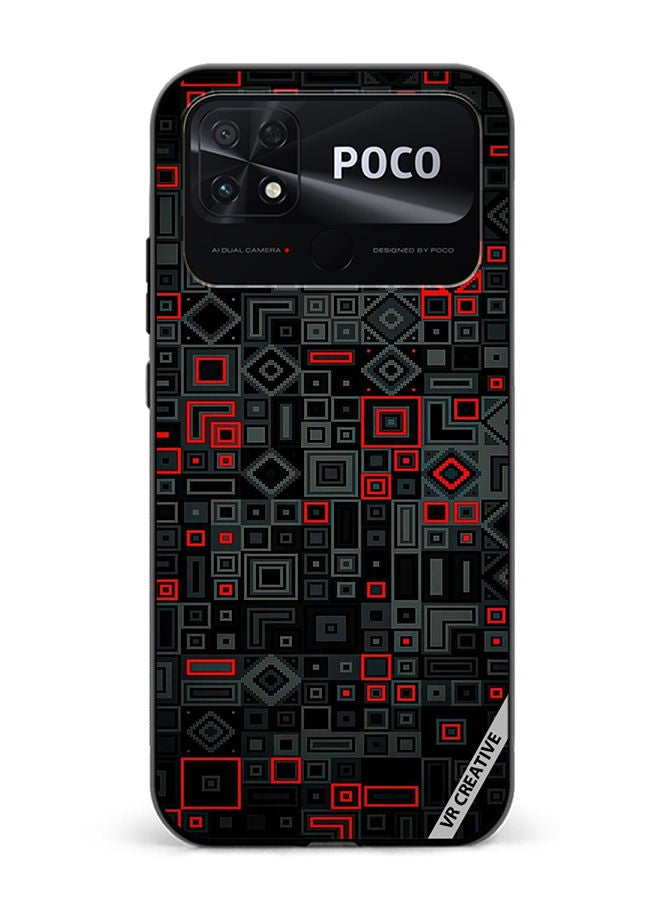 VR CREATIVE Protective Case Cover For Xiaomi Poco C40 Abstract Design Multicolour - Image 1