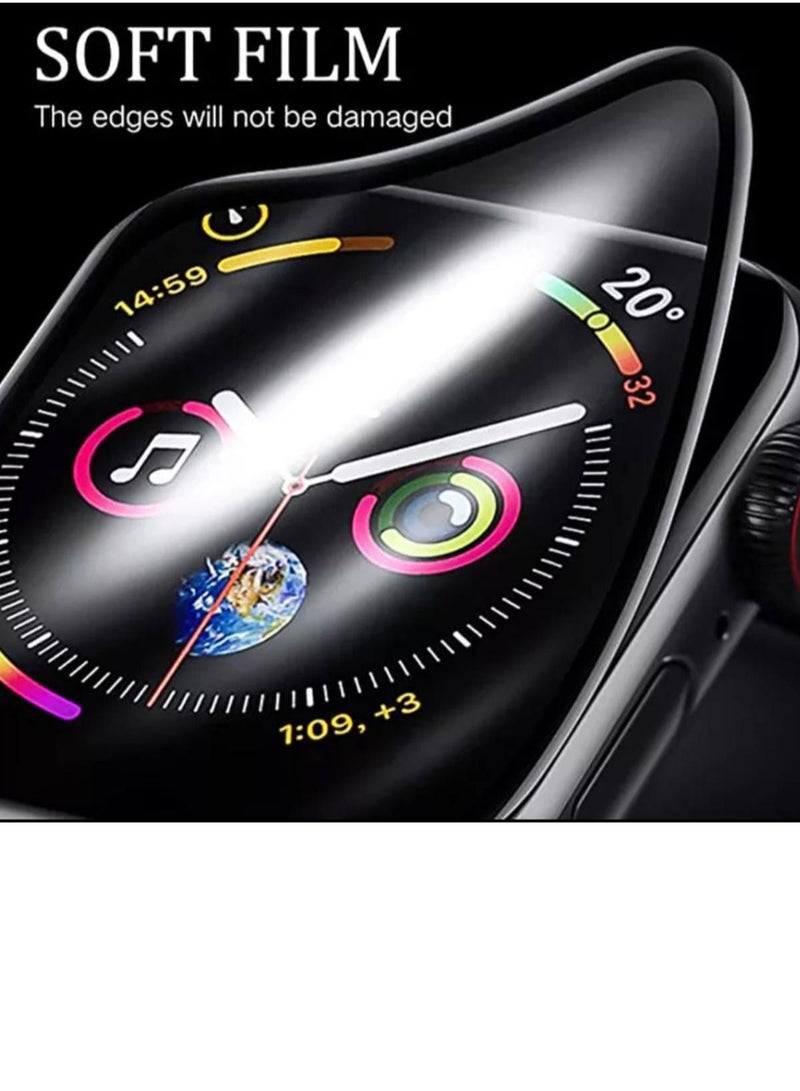 3 قطع من النانو الشفاف الصلب لحماية شاشة ساعة ابل الاصدار 8 مقاس 41mm - Image 2