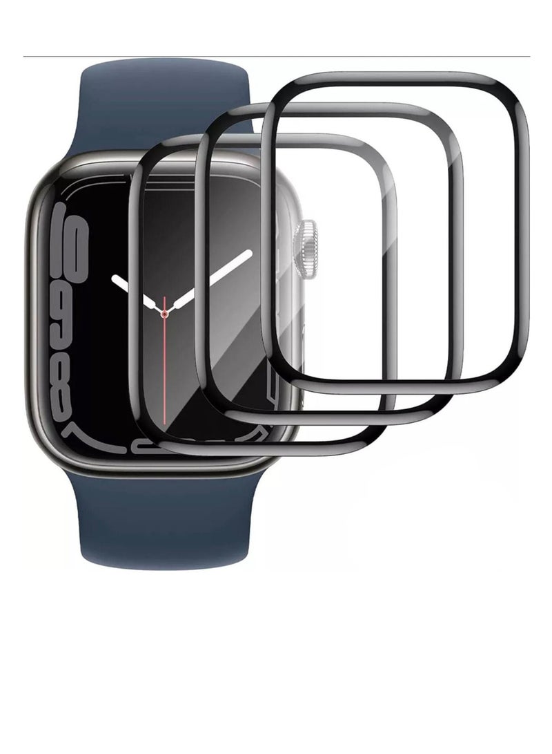 3 قطع من النانو الشفاف الصلب لحماية شاشة ساعة ابل الاصدار 8 مقاس 41mm - Image 1