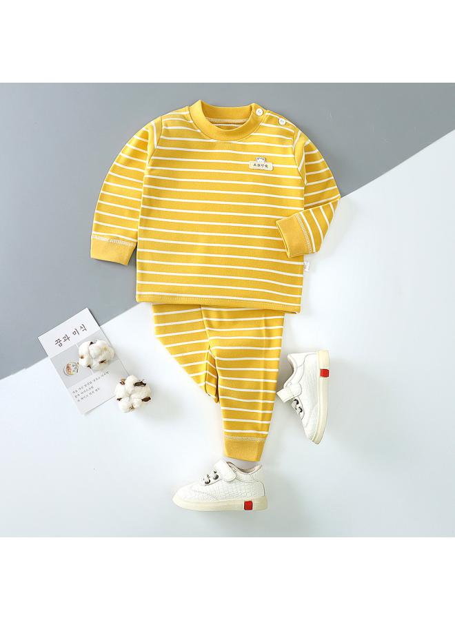 Baby God Baby Children's Clothing Children's Autumn Clothes Long Sleeve Warm De Velvet Baby Girl Boy Autumn Suit