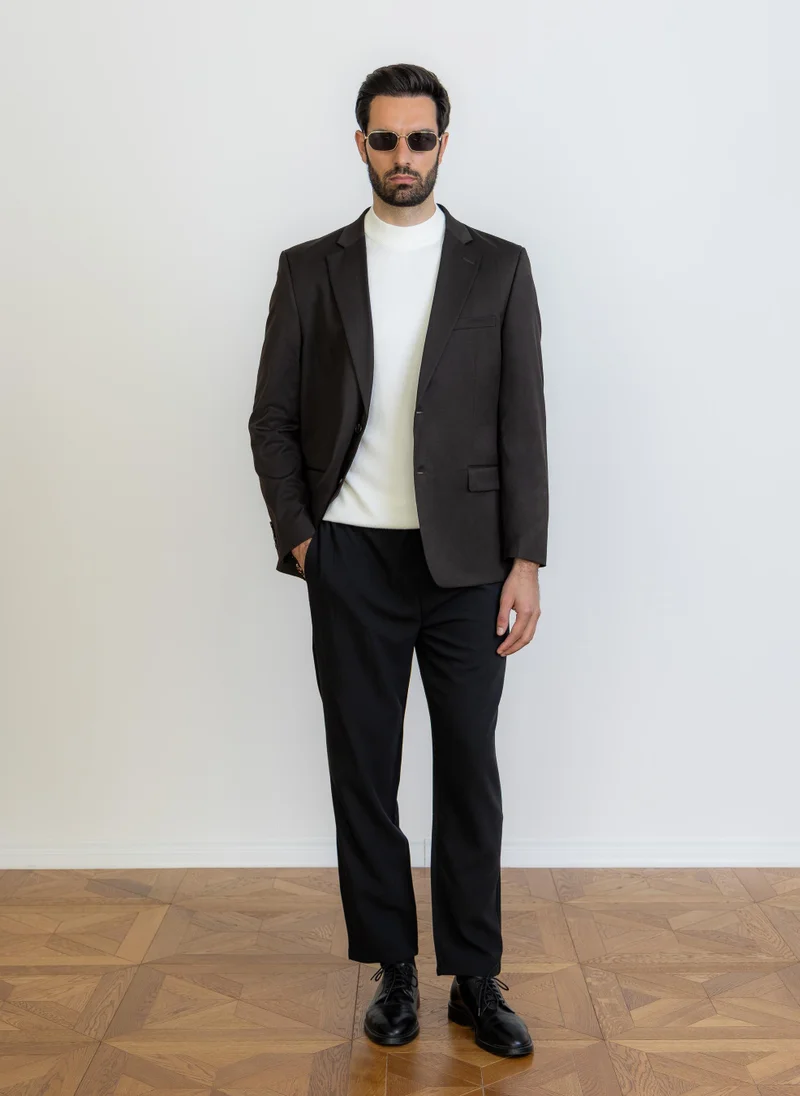 SHAPES Brown COMFORT SUIT BLAZER for Men | Best Price UAE