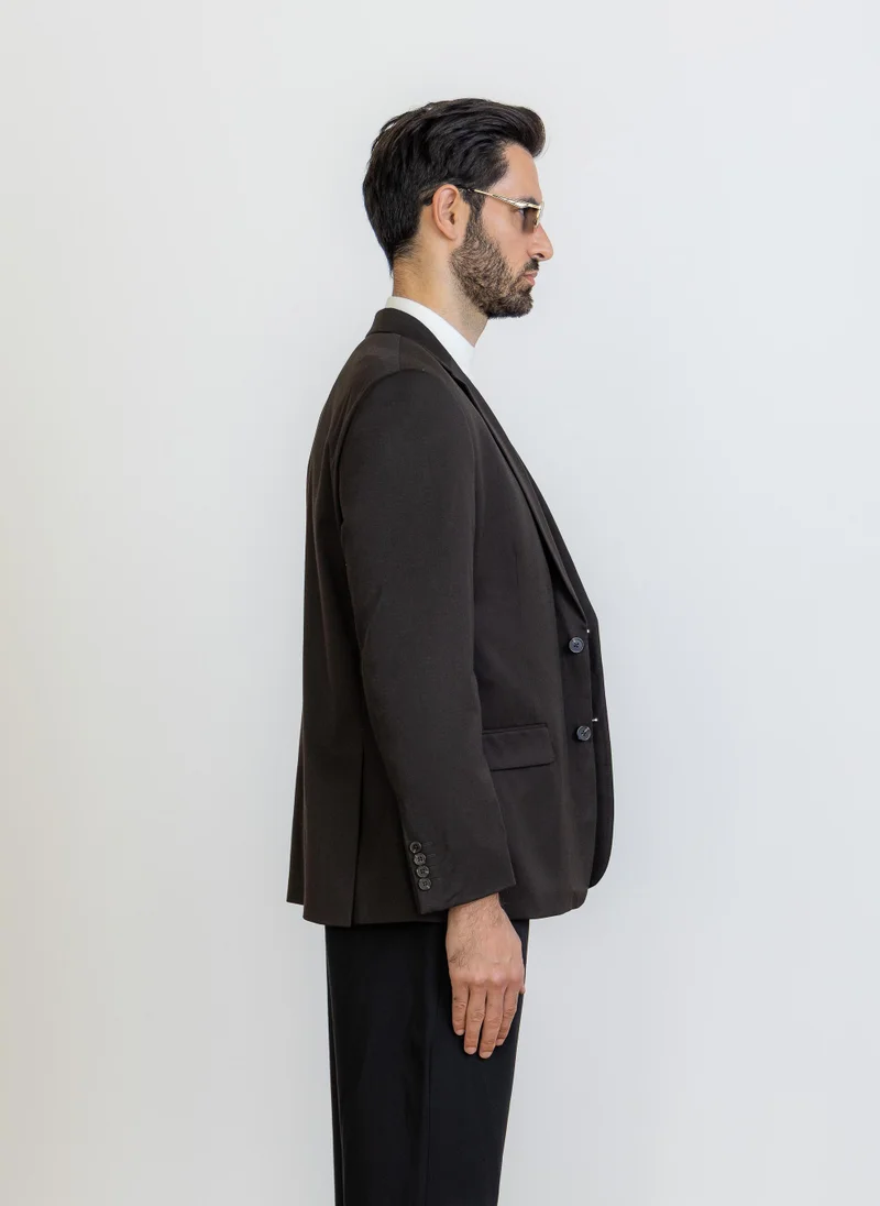 SHAPES Brown COMFORT SUIT BLAZER for Men | Best Price UAE
