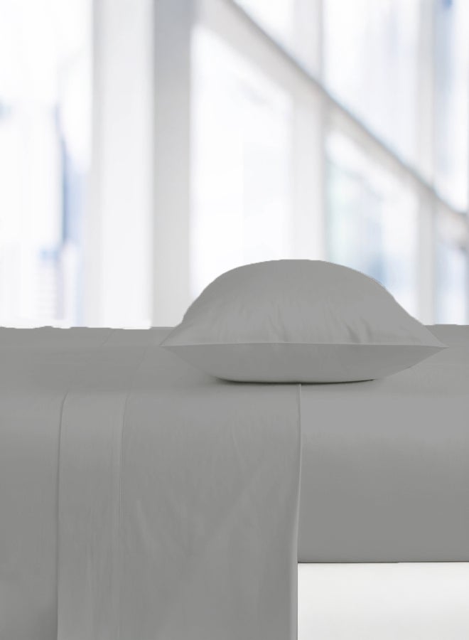 ايست من نون 2-Piece Pillowcase set | Soft 400 TC Sateen Cotton Material |  Dark Grey Color | 2 Pillowcases 50 cm x 75 cmBundle - Image 4