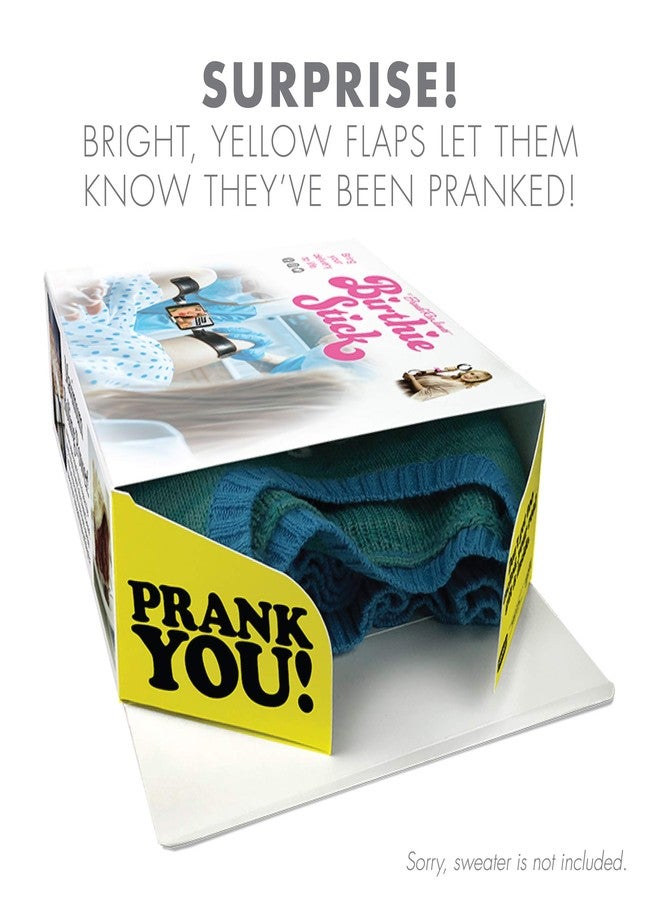 Prank Pack Prank-O Birthie Stick Gag Gift Boxes for Presents, Box, Wrap Your Real Present in a Convincing and Funny Fake Gift Box, Practical Joke for Birthday Presents, Empty Box - Image 2