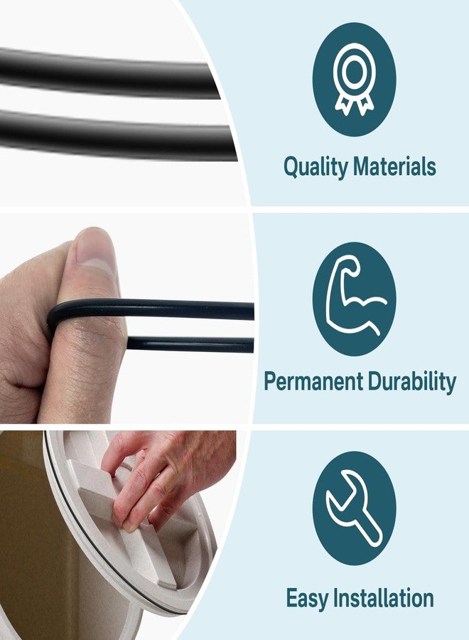 SuperDi for Gamma2 Seal Replacement O-Ring (one Pair) for 9" lids (Pet Food containers) (Pack of 2) - Image 3