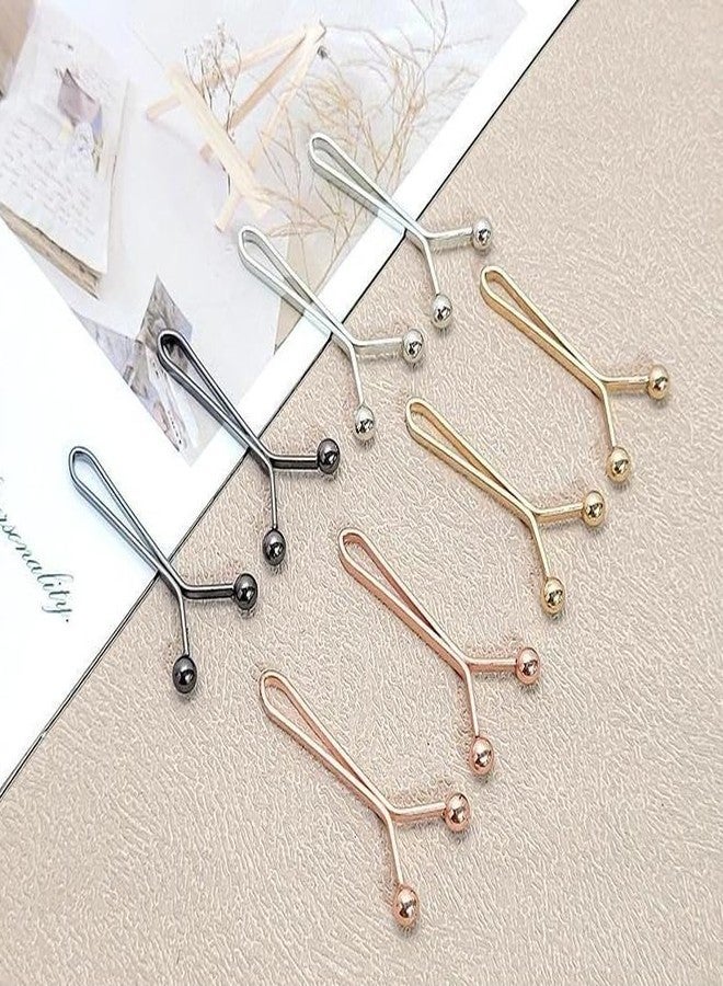 Rinpoche Hijab Pins Clips For Women, Cute Scarf Clip Hijab Pins Pearl Brooch Pins, Headscarf Shawl Scarf Muslim Hijab Scarf Clips Safety Pins Buttons Wedding Dress Decorative Boutonniere Multicolor Headscarf Accessories Pack Of-8 - Image 3