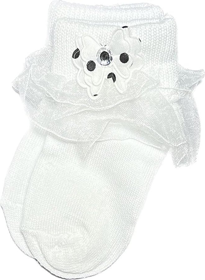 CUTEABLY Baby Girl Socks, (IN, Age, 0 Months, 6 Months, 4, Multicolour) - Image 5