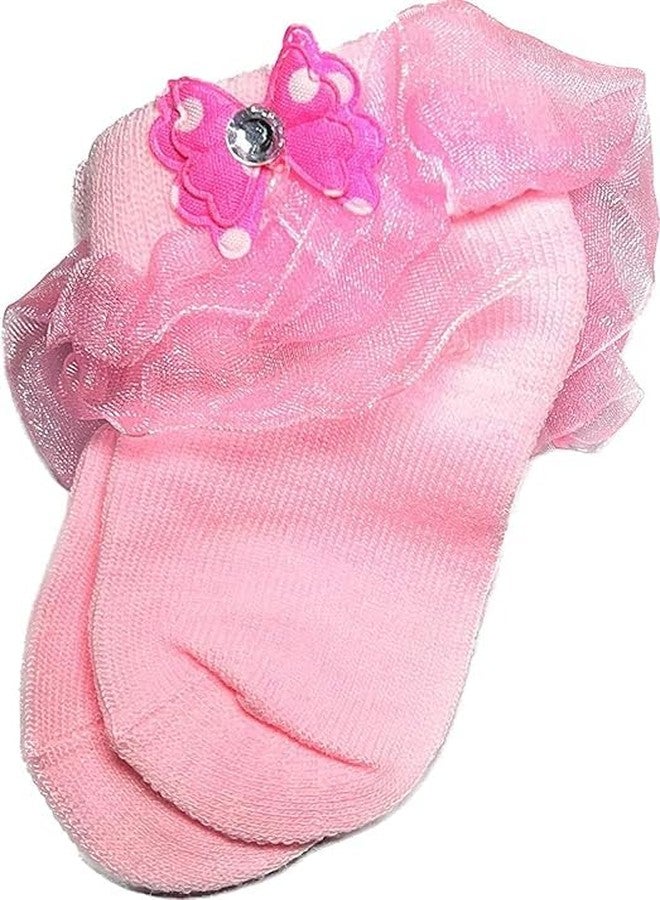 CUTEABLY Baby Girl Socks, (IN, Age, 0 Months, 6 Months, 4, Multicolour) - Image 4