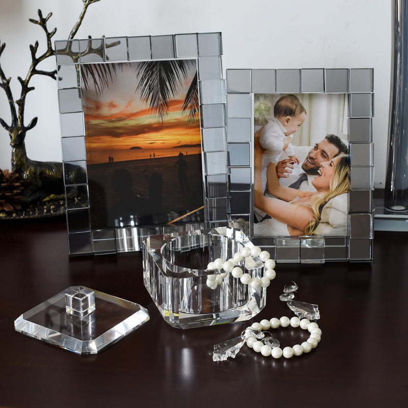 kitCom Crystal Candy Dish with Lid Hand-Cut Home Decorative Jewelry Box Candy Jar W 4" x H 3.5", Comes With Gift Box - Image 3