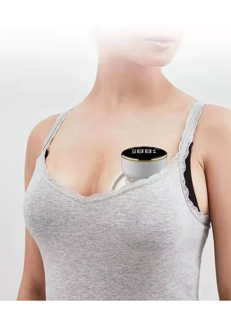 DubaiGallery مضخة ثدي كهربائية محمولة قابلة لإعادة الشحن من السيليكون، مضخة ثدي قابلة للارتداء بدون استخدام اليدين، 4 أوضاع، 12 مستوى، محرك كهربائي - Image 4