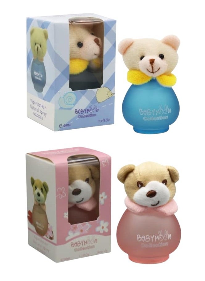 BabyMoon 2 Pieces Baby Moon Perfume Collection Purple Bear 50ml 