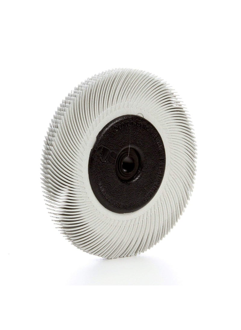 Cubitron Cubitron Radial Bristle Brush, 3M/Aluminum Oxide, 6000 rpm, 6 Diameter x 7/16 Width, 120 Grit (Pack of 1)  - Image 1
