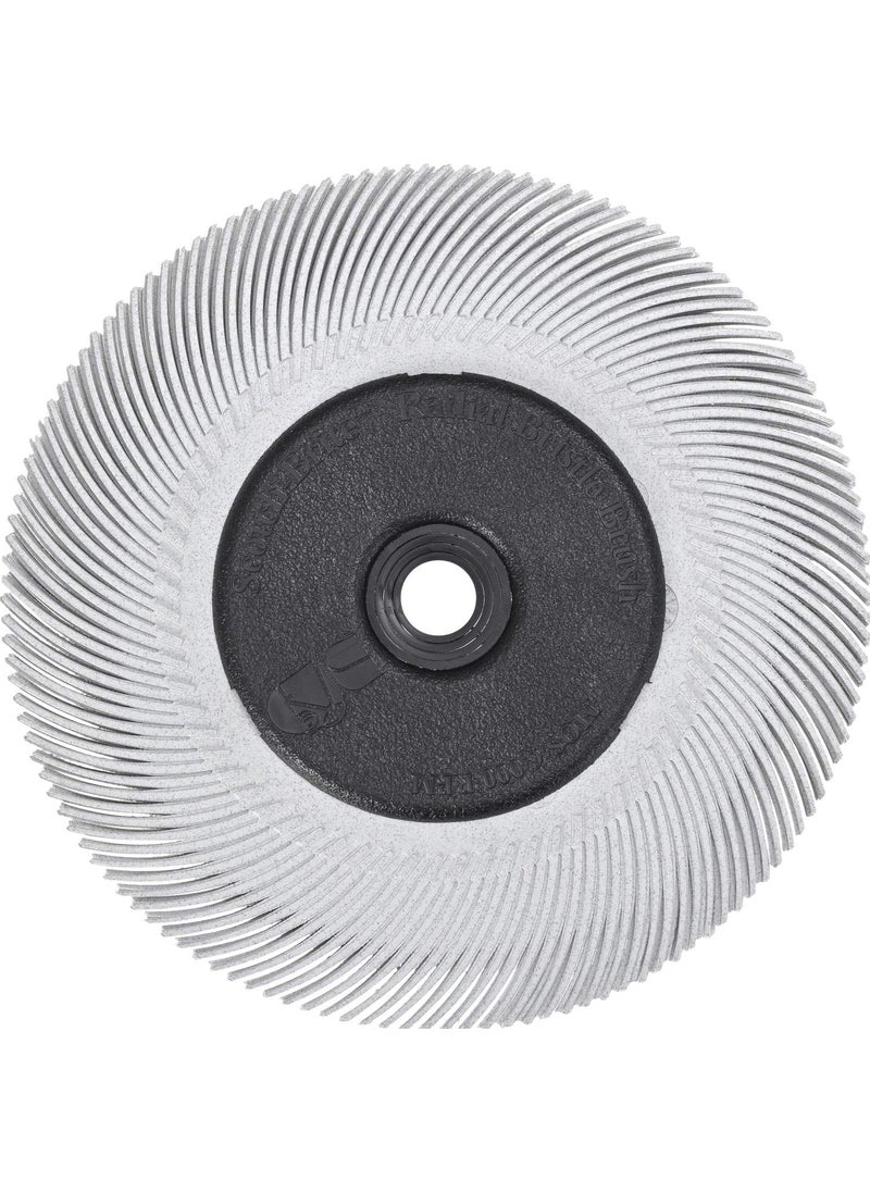 Cubitron Cubitron Radial Bristle Brush, 3M/Aluminum Oxide, 6000 rpm, 6 Diameter x 7/16 Width, 120 Grit (Pack of 1)  - Image 3