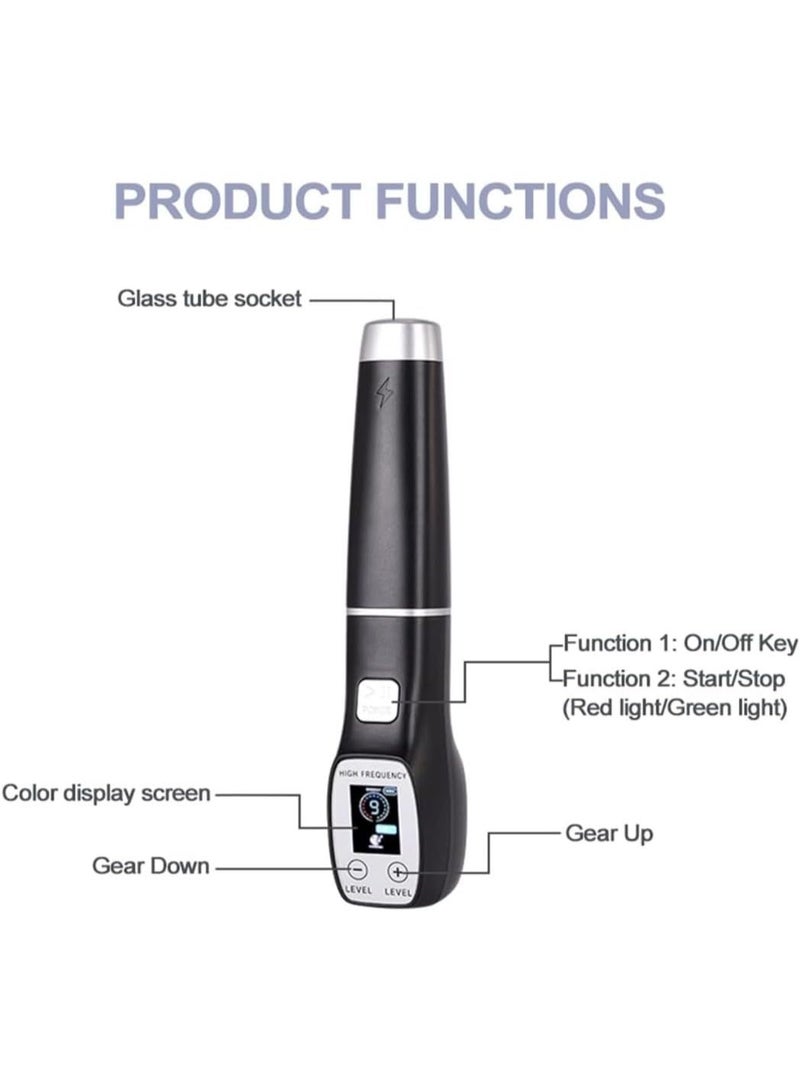 sd e-trading 7In1  Digital  High Frequency Facial Machine, Portable Wand For Hair,Acne,Hair Growth,Wrinkle Reducing,Skin Tightening Tools - Image 5