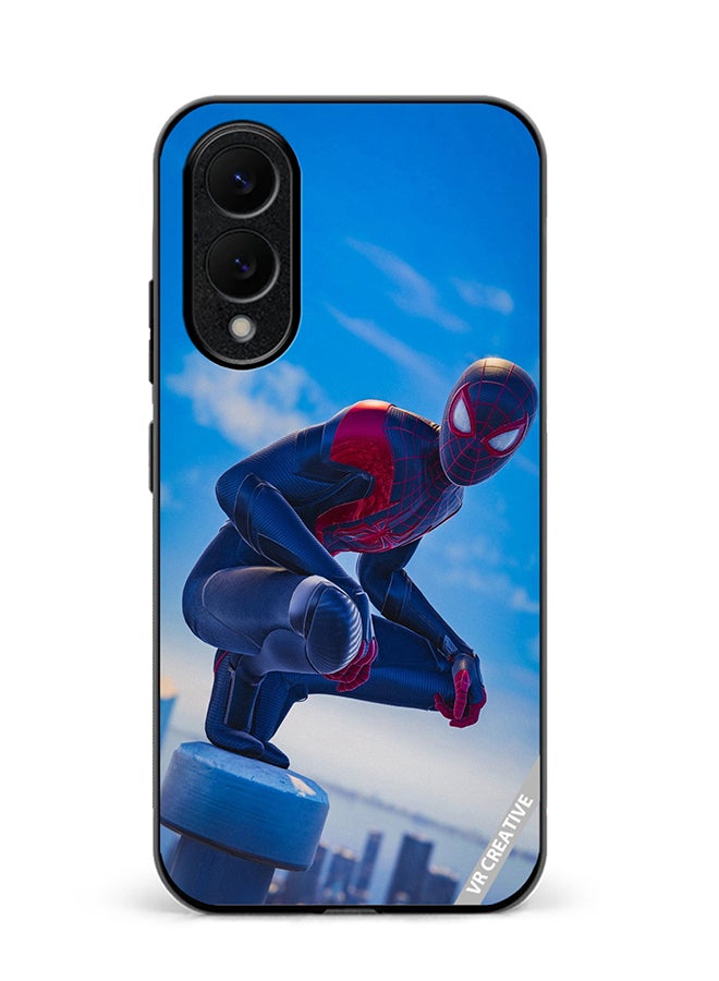 VR CREATIVE Protective Case Cover For Samsung Galaxy S25 Edge Spiderman Design Multicolour