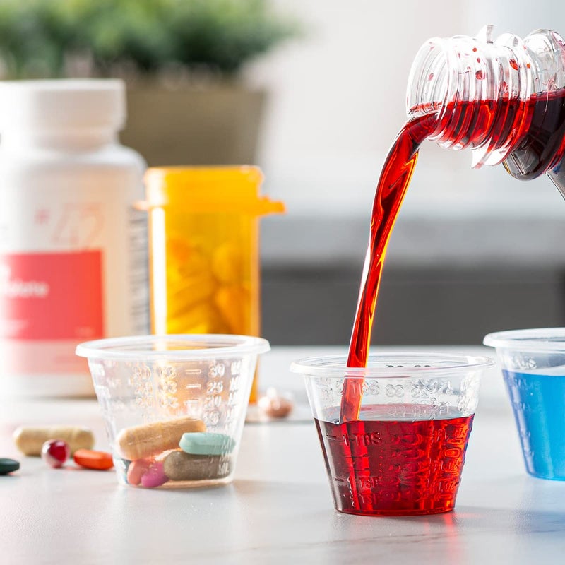 Gusto [300 Count - 1 oz.] Plastic Disposable Medicine Measuring Cup for Liquid Medicine  Epoxy  & Pills - Image 3