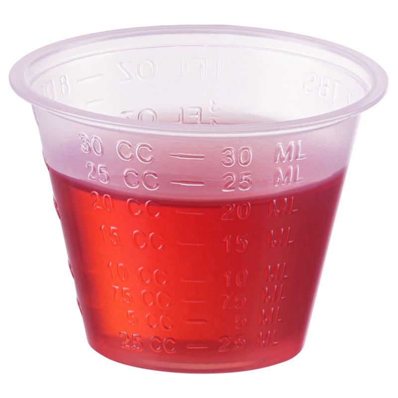 Gusto [300 Count - 1 oz.] Plastic Disposable Medicine Measuring Cup for Liquid Medicine  Epoxy  & Pills - Image 2