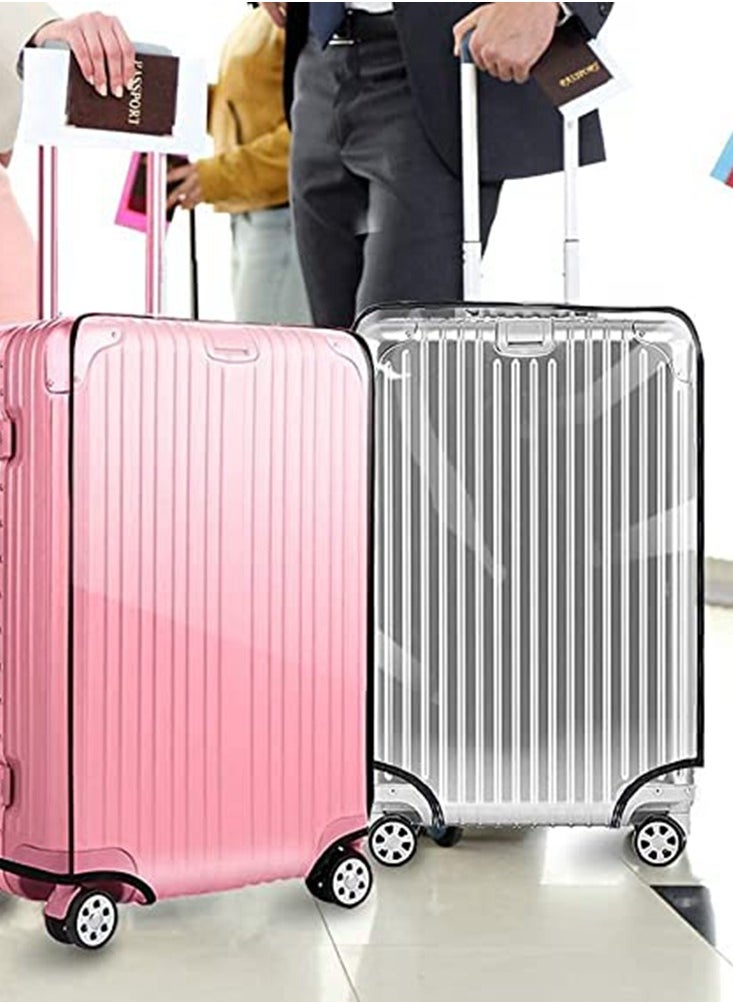 HomarKet Waterproof Travel Luggage Cover Suitcase Protector Clear with Strap Belt  - Image 4