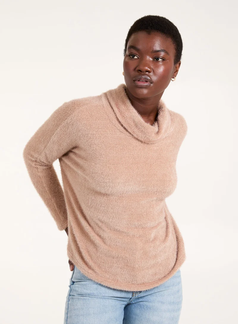 Blue Vanilla High Neck Jumper