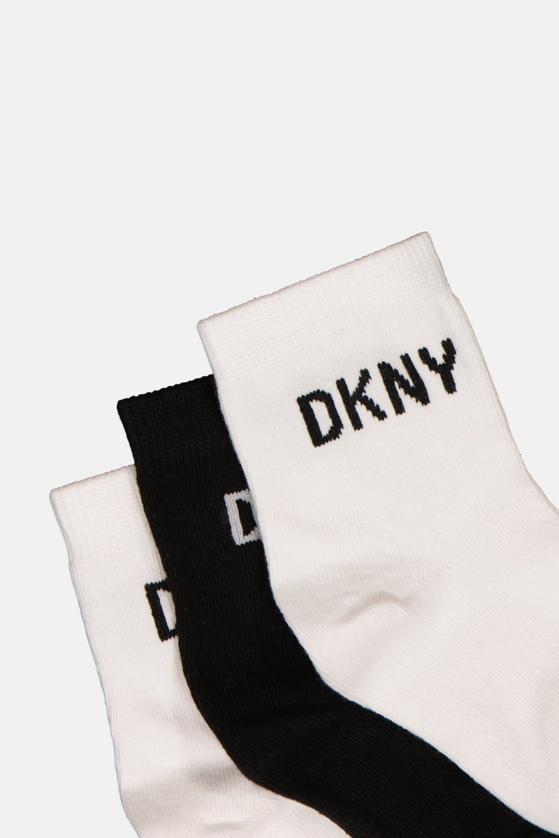 DKNY Kids Boy 6 Piece Crew Socks, Multicolor - Image 2