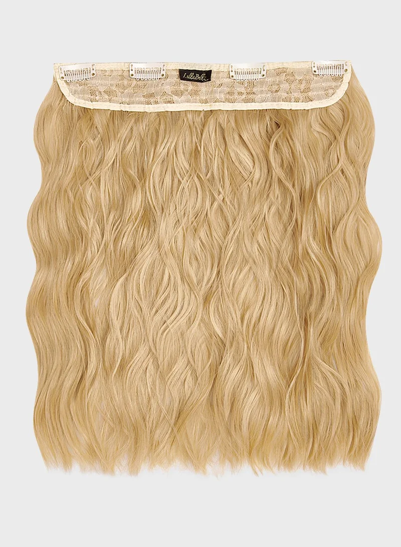 LullaBellz Thick 14" 1 Piece Textured Wave Clip In Hair Extensions -611/Kb88 Golden Blonde