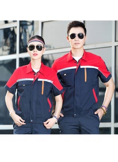 SKT Shiketro Summer Short Sleeve Workwear for Men and Women, Thin Reflective Work Protective Clothing that Absorbs Sweat and Allows for Breathability  - Image 2