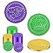 SpinLaLa 100 Count Mardi Gras Plastic Coins Assorted Purple Green Gold Coins for Mardi Gras Decorations Parade Party Favors Play Coins for Party Theme Props Decoration - Image 2