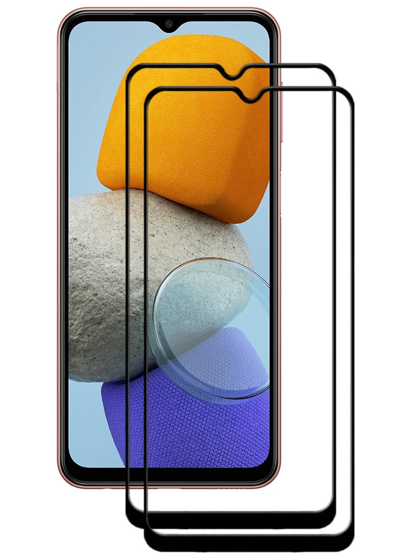 ACLIX 2 Pieces Antistatic ESD Dustproof Premium Quality High Definition Tempered Glass Screen Protector Designed For Samsung Galaxy M23 - Image 1