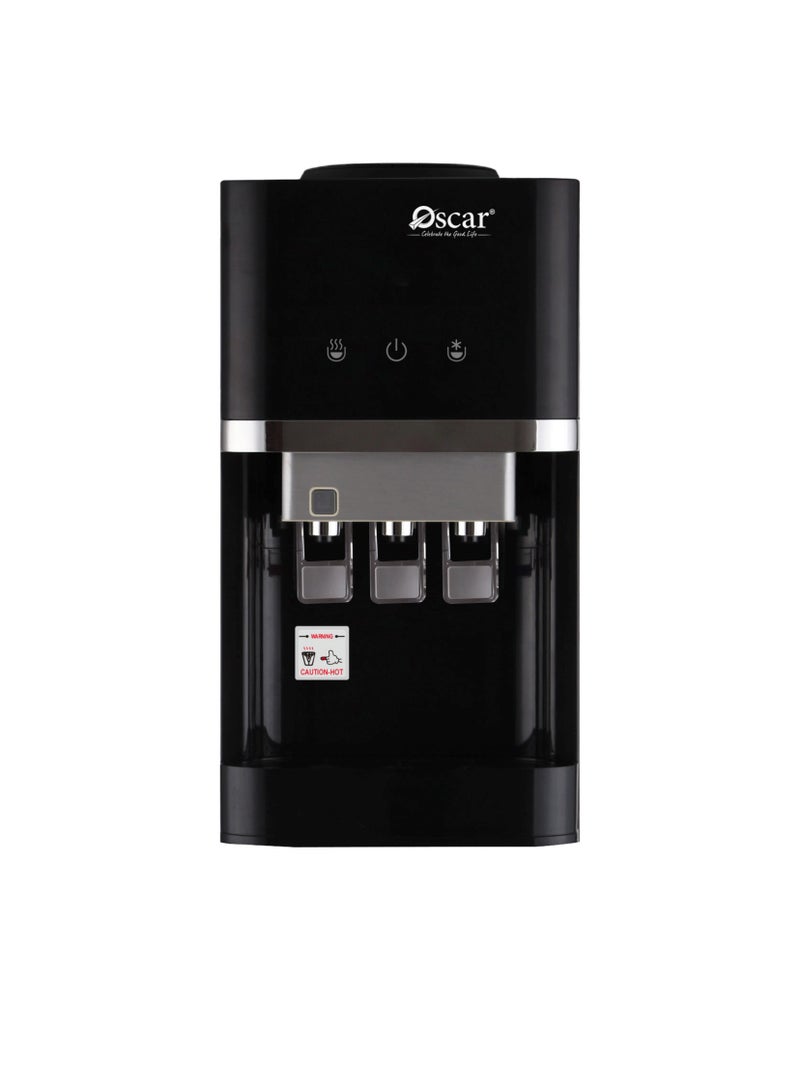 OSCAR Tabletop Water Dispenser Hot, Cold & Normal | Stainless Steel Tank, Energy Efficient Compressor, Fast Cooling & Heating, Compact Elegant Design for Home & Office – OWD300T