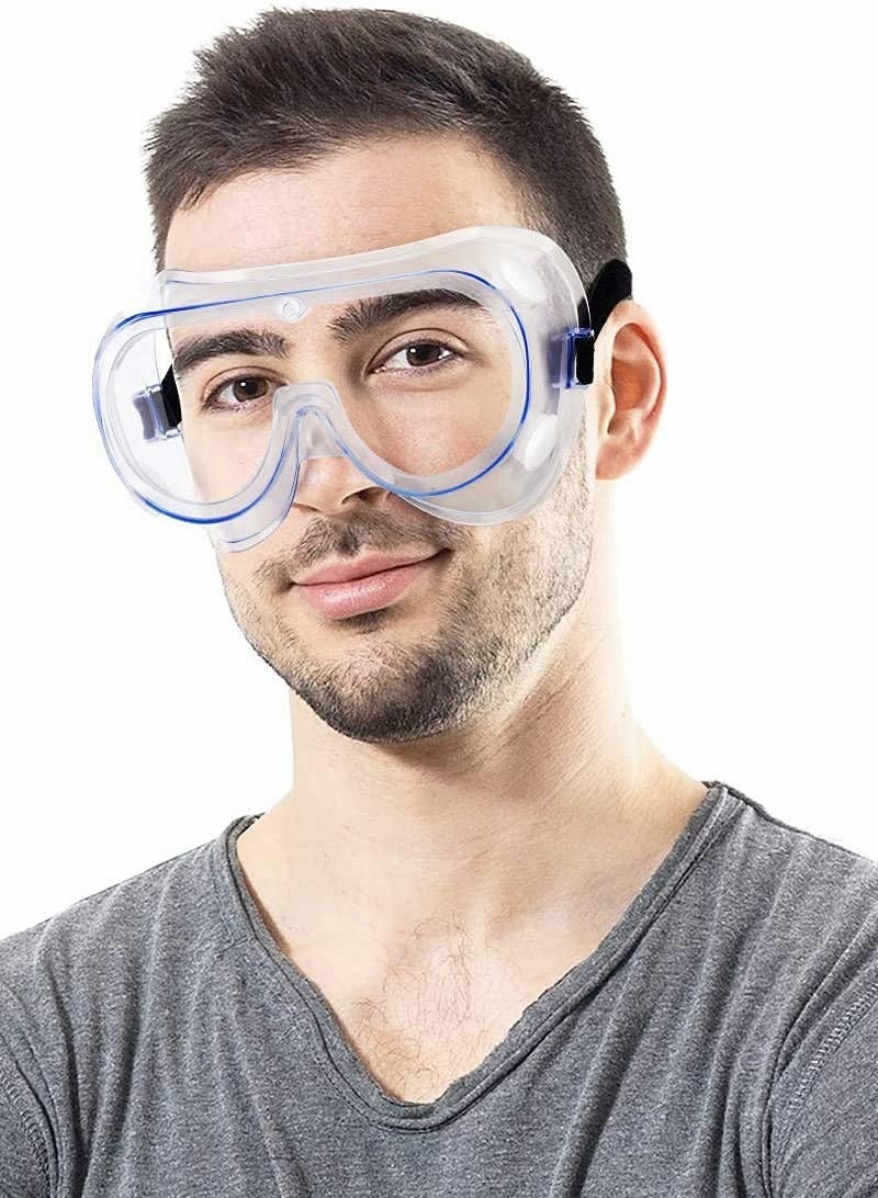 5-Pack Clear Safety Goggles - Protective Eye Glasses for Construction and Work Safety, Ideal for Eye Protection in Various Environments. - Image 5