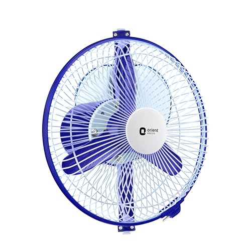 Orient Electric 230 MM Zippy Table cum Wall Fan | 2-in-1 Multi-purpose Fan | 2500 RPM High Speed | Adjustable Rocker for upward, downward movement | 2 year Warranty by Orient | White-Blue colour - Image 5