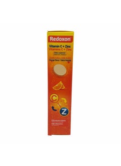 Redoxon Orange Effervescent Vitamin C with Con Zinc, 20 Tablets (6 Pack) 20 Count  - Image 4