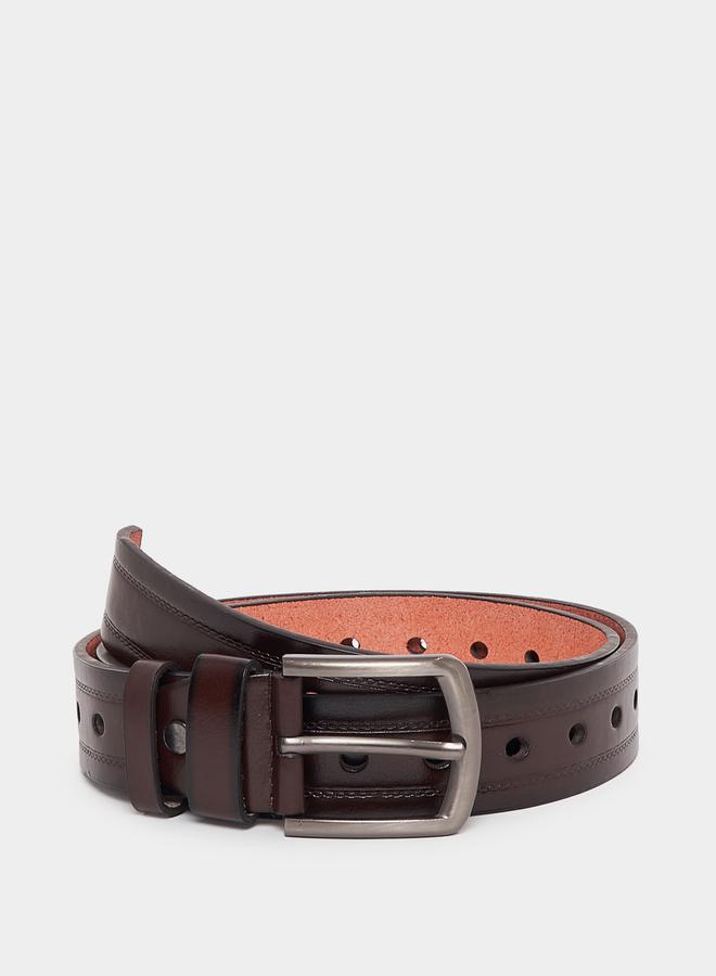 Styli Textured Belt with Pin Buckle Closure  - Image 1