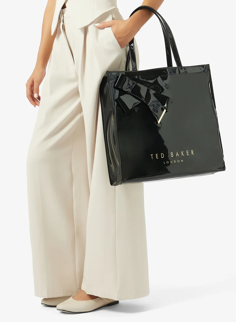 Ted Baker BLACK Bow Detail Large Icon Bag Tote for Women | Best Price UAE