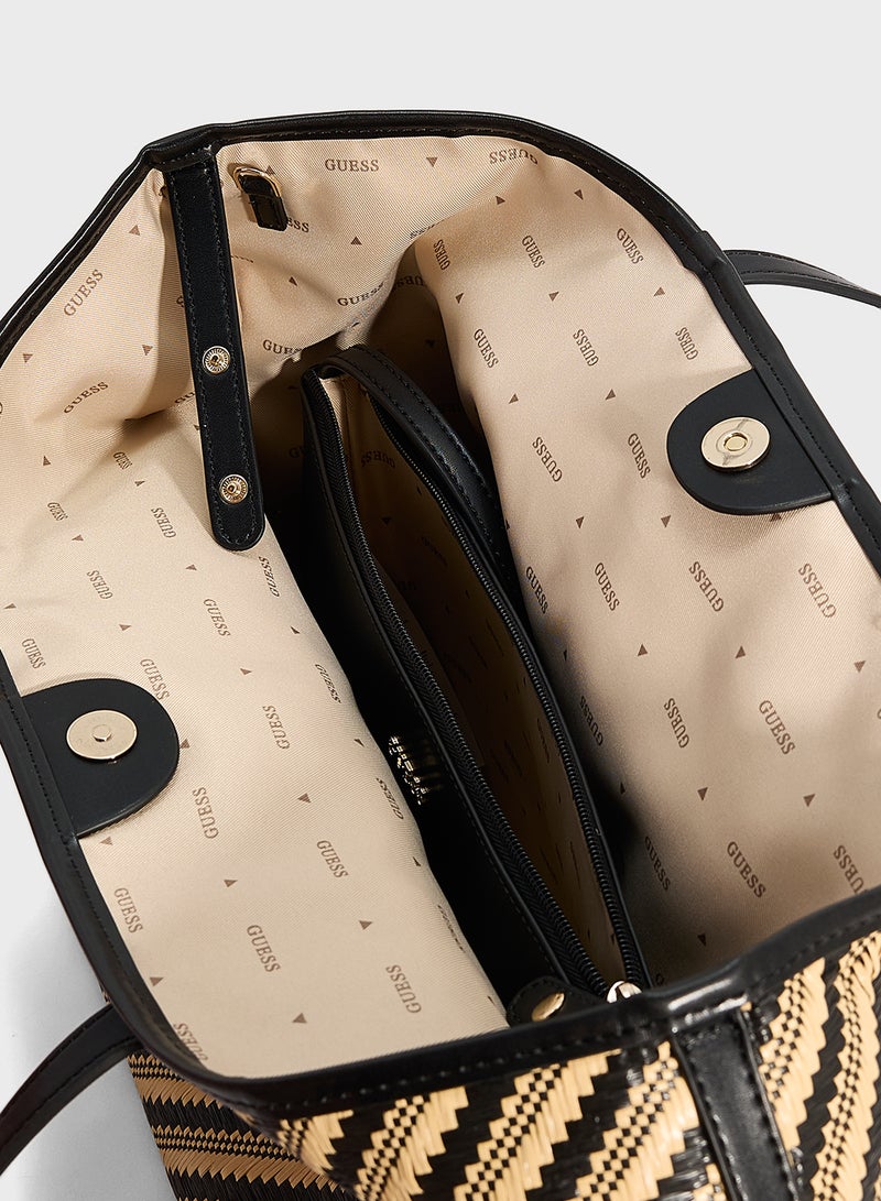 GUESS Vikky Ii Large 2 In 1 Tote  - Image 5