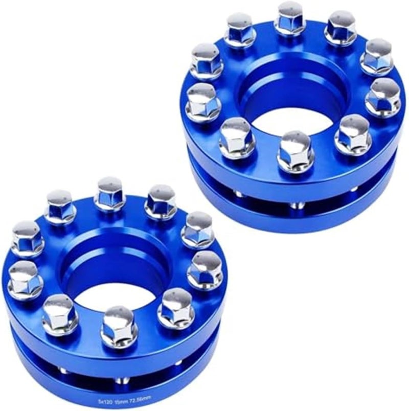 Wivplex Blue Staggered Wheel Spacers for BMW - Image 1