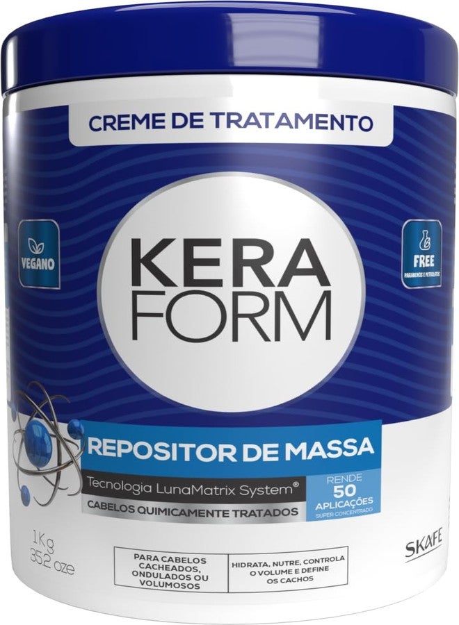 Skafe - Linha Keraform (Tratamento) - Creme Intensivo Repositor de Massa 1Kg - (Keraform (Treatment) Collection - Mass Replenish Intensive Cream Net 32.27 Oz)