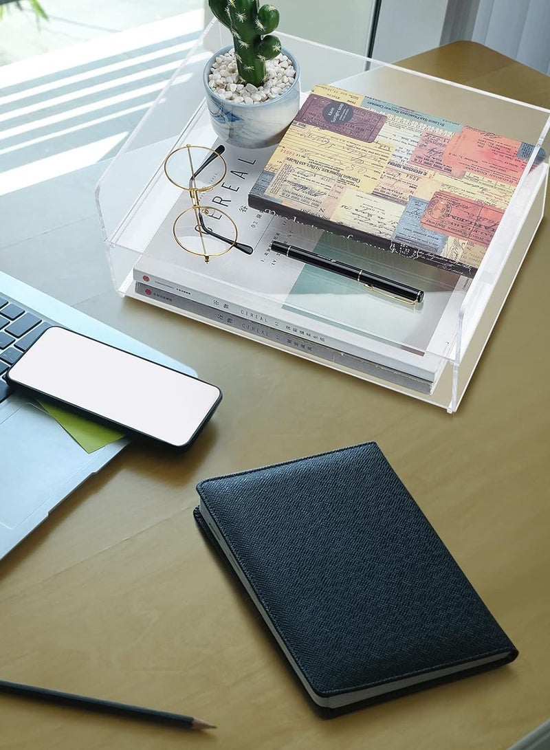 TPGP Acrylic Desk Organizers and Accessories Tier Paper File Organizer Tray - Image 4