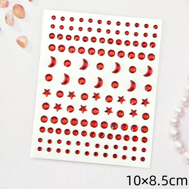 Shimmer Gradient Butterfly Wing Tattoo Face Stickers for Kids - DIY Eye Art Decals for Performance &  Runway - Image 1