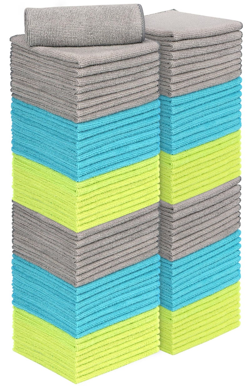 AIDEA Microfiber Cleaning Cloth-100PK, Soft Microfiber Towels for Cars, Absorbent Cleaning Rags, Lint-Free Streak-Free Wash Cloths for House, Kitchen, Window(12in.x12in) - Image 1
