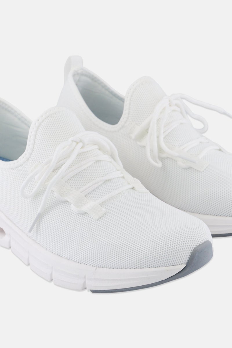 RBX Men Lace Up Outdoor Shoes, White - Image 3