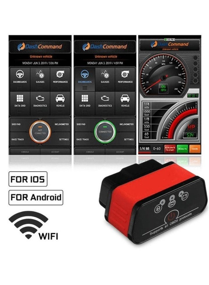 Generic WIFI/Bluetooth KW903 OBDII OBD2 Car Diagnostic Scanner Reader OBD Scanner Tool For IOS Android  - Image 1