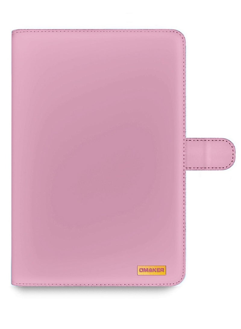 OMAKER حافظة ذكية فاخرة من الجلد مع غطاء واقي كامل مع قاعدة مغناطيسية لجهاز Honor Pad X9a 11.5 بوصة 2025 - وردي - Image 1
