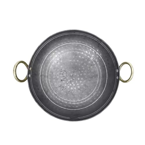 RJ Kitchenware Store Iron Hammered Kadai | Deep Frying Handmade Kadai for Cooking and Frying - Toxic Free, Pure Iron (1 Liter) - Image 3