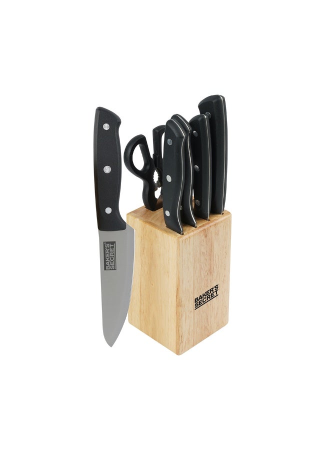 Baker's Secret 6-piece Kitchen Knife Set – Premium Kitchen Tools for Versatile Cutting, ChoPolypropyleneing & Durable Performance - Image 2